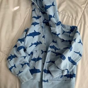 shark hoodie size 18 months.